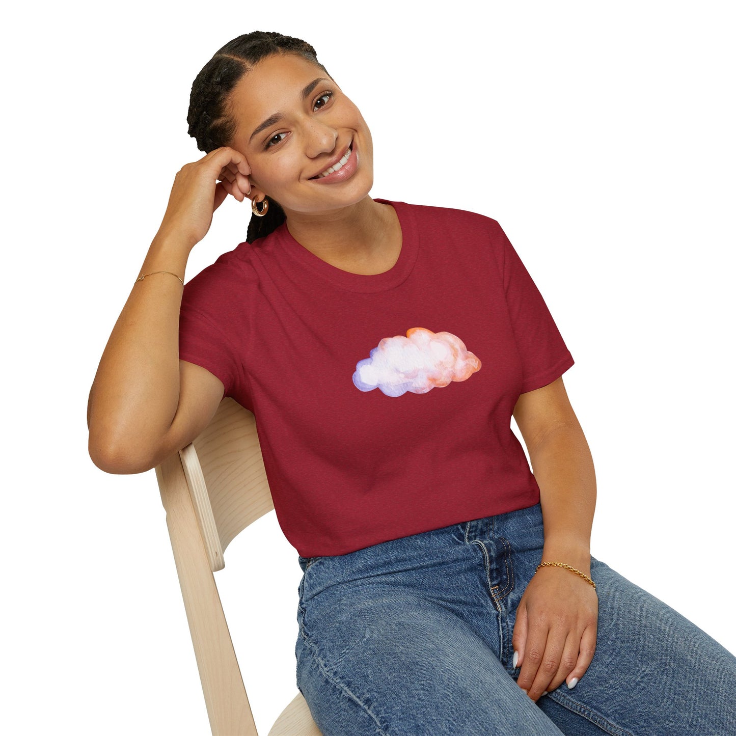Happy Cloud Unisex Softstyle T-Shirt