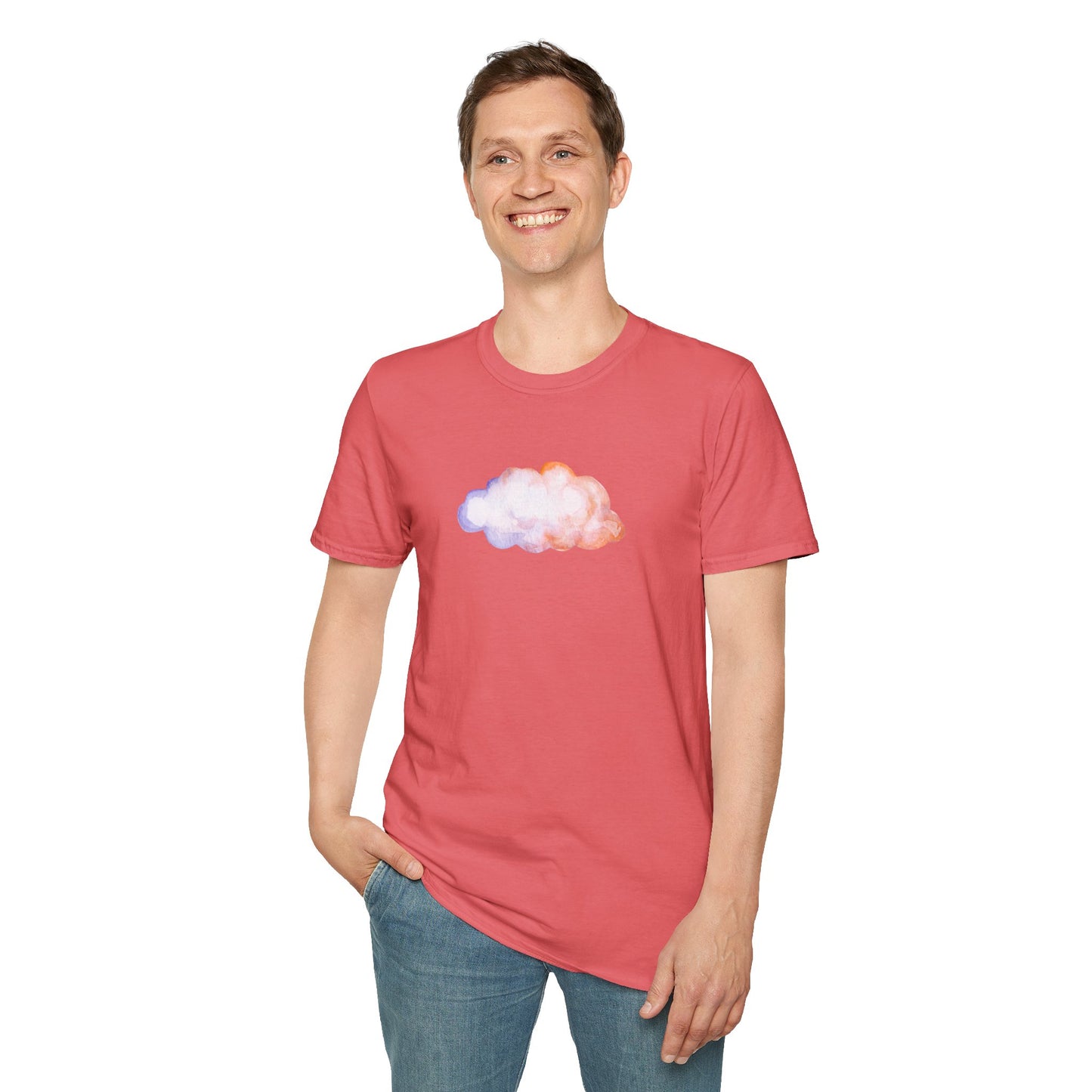 Happy Cloud Unisex Softstyle T-Shirt