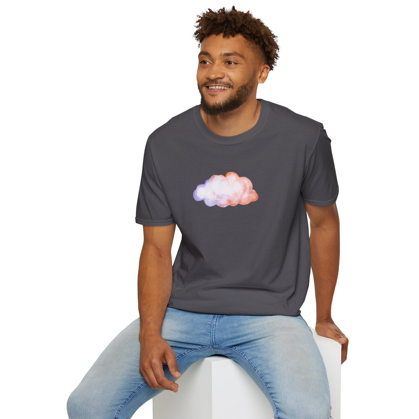 Happy Cloud Unisex Softstyle T-Shirt
