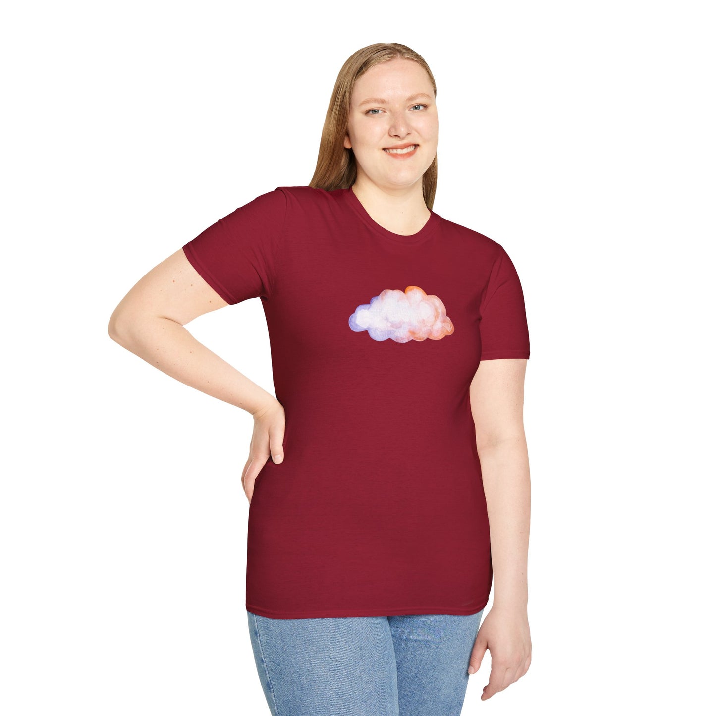 Happy Cloud Unisex Softstyle T-Shirt