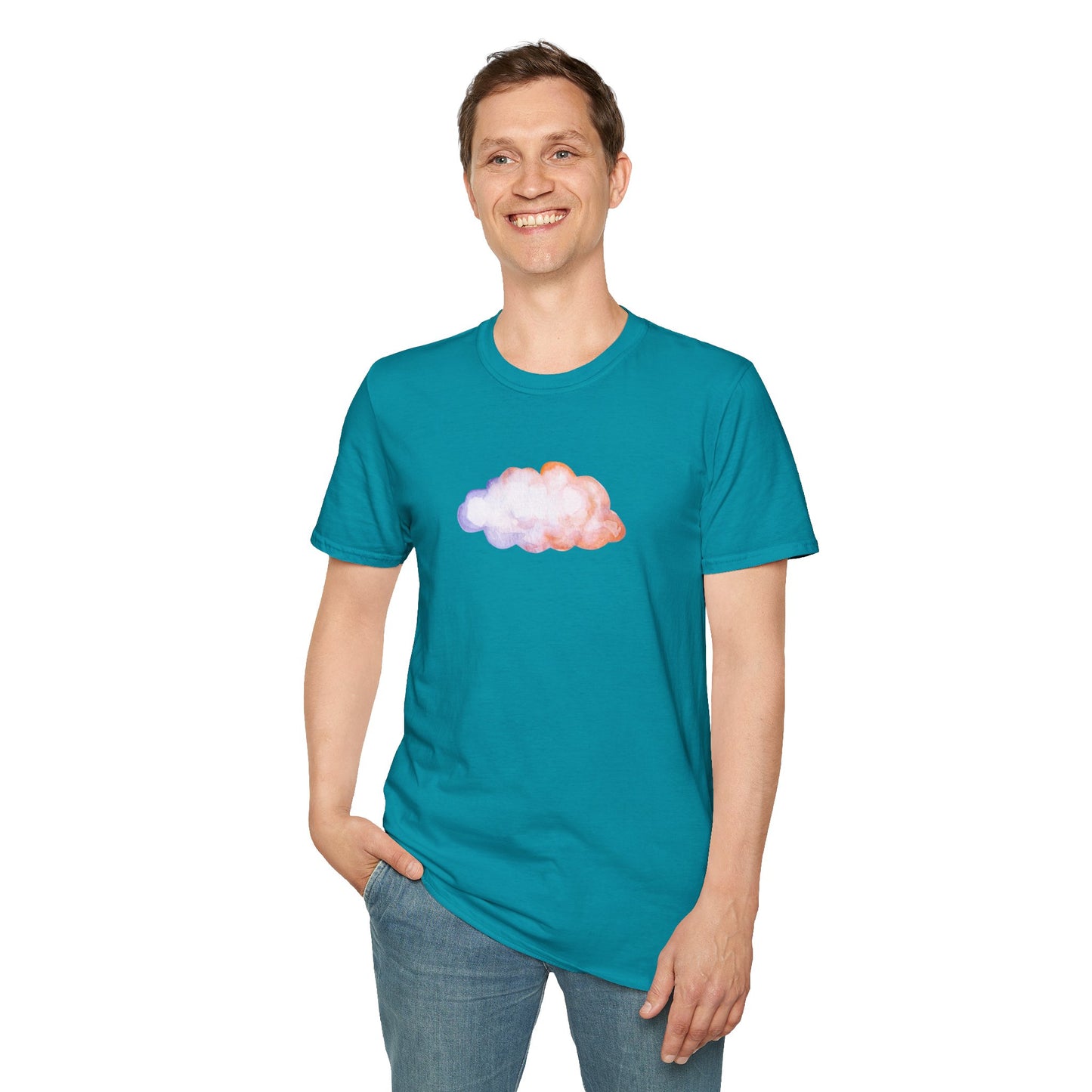 Happy Cloud Unisex Softstyle T-Shirt