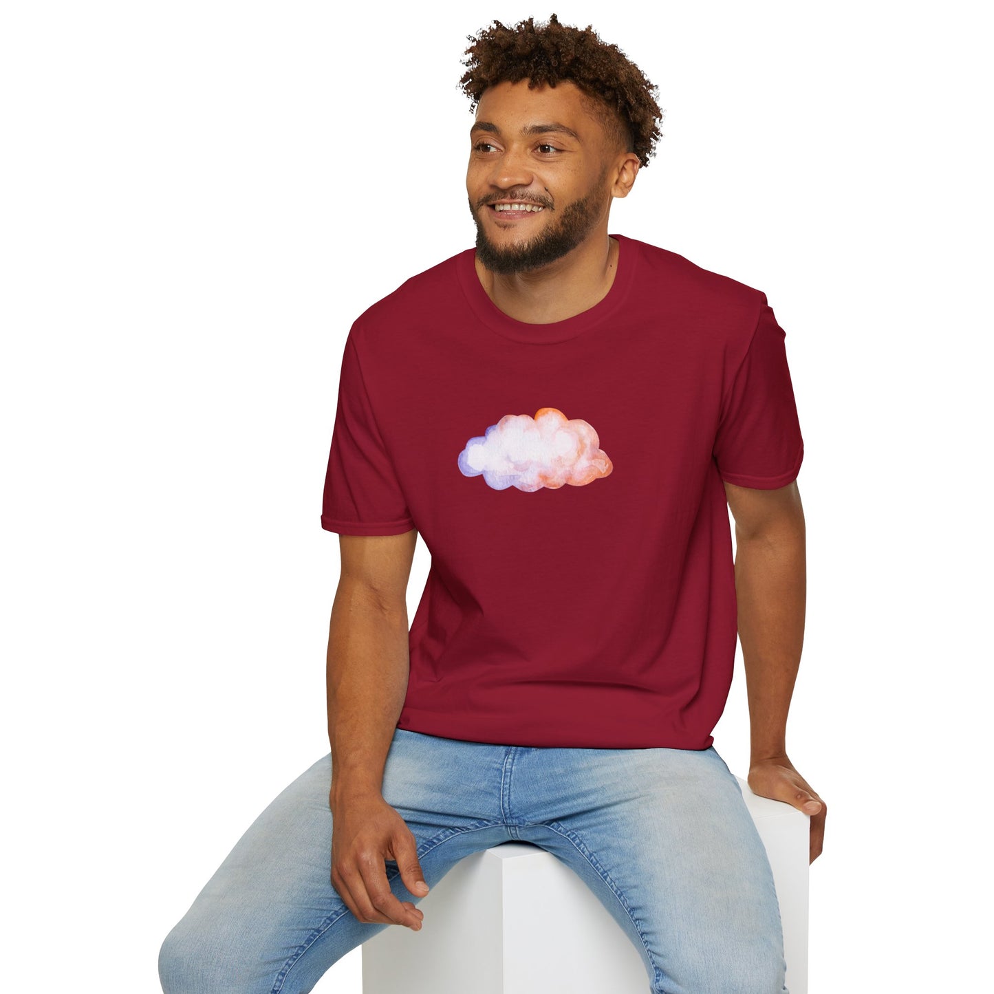 Happy Cloud Unisex Softstyle T-Shirt