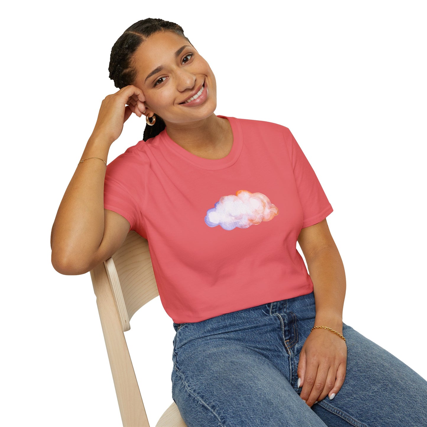 Happy Cloud Unisex Softstyle T-Shirt