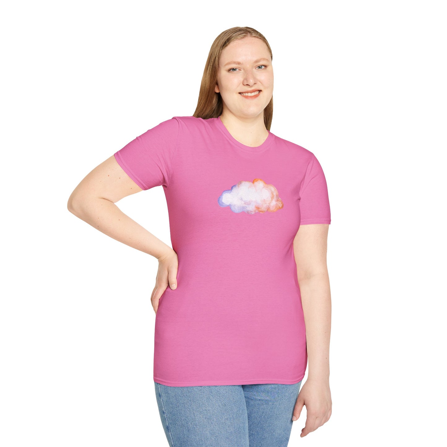 Happy Cloud Unisex Softstyle T-Shirt