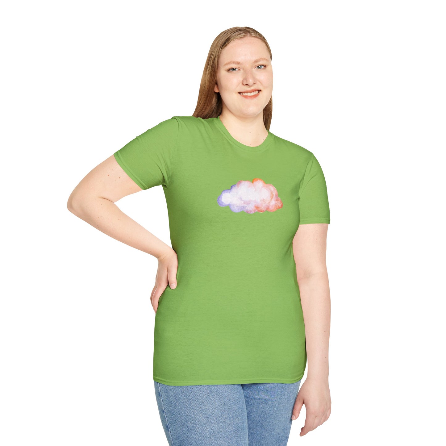Happy Cloud Unisex Softstyle T-Shirt