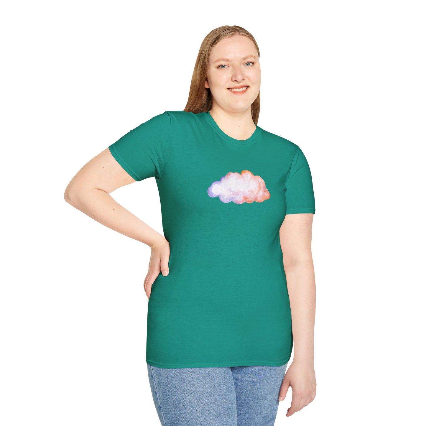 Happy Cloud Unisex Softstyle T-Shirt