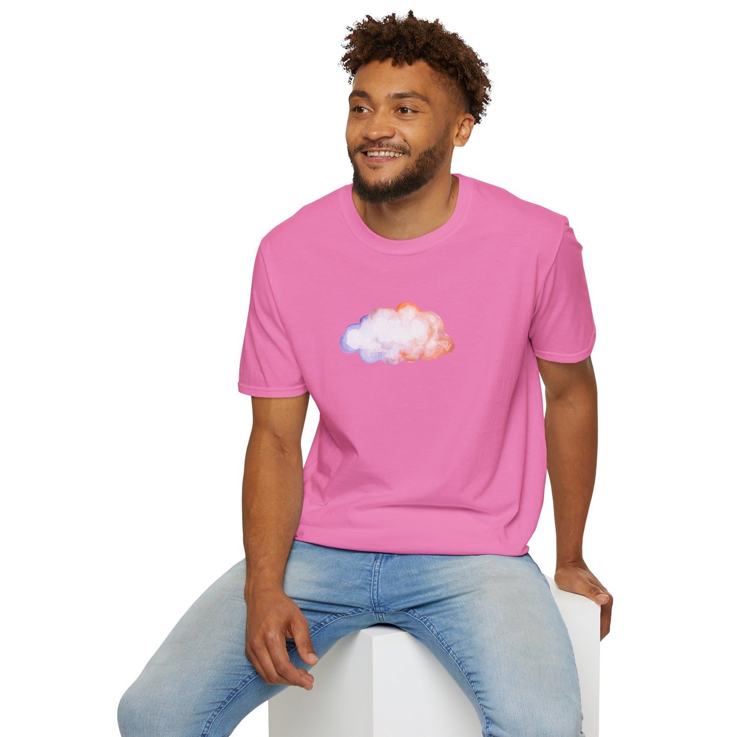 Happy Cloud Unisex Softstyle T-Shirt