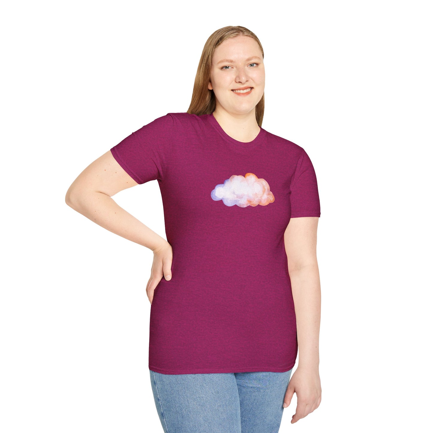 Happy Cloud Unisex Softstyle T-Shirt