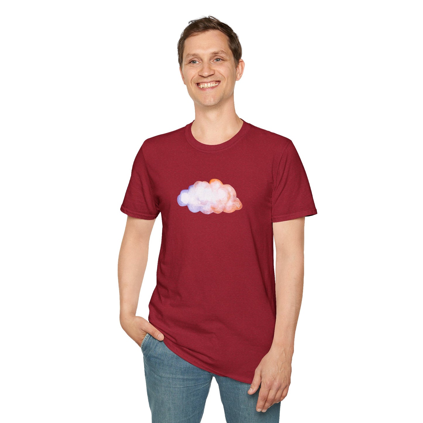 Happy Cloud Unisex Softstyle T-Shirt