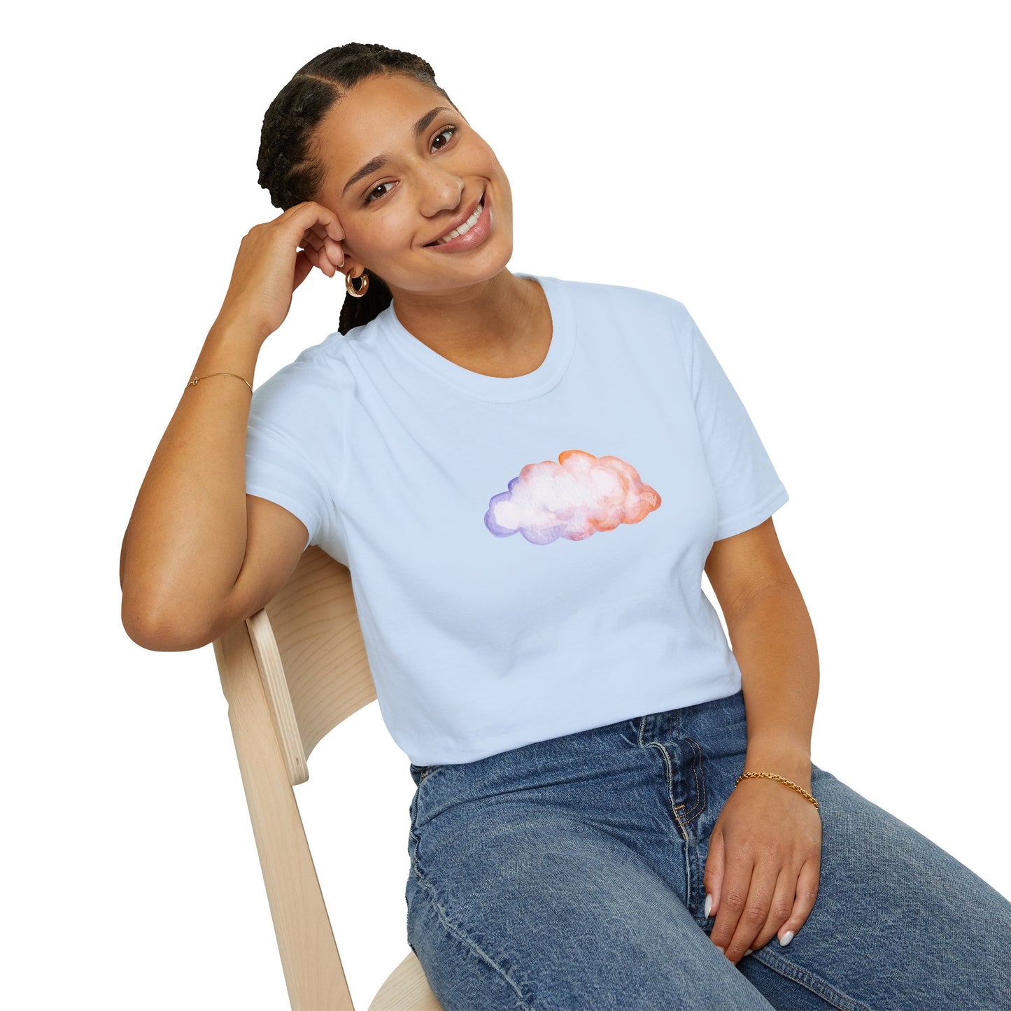 Happy Cloud Unisex Softstyle T-Shirt
