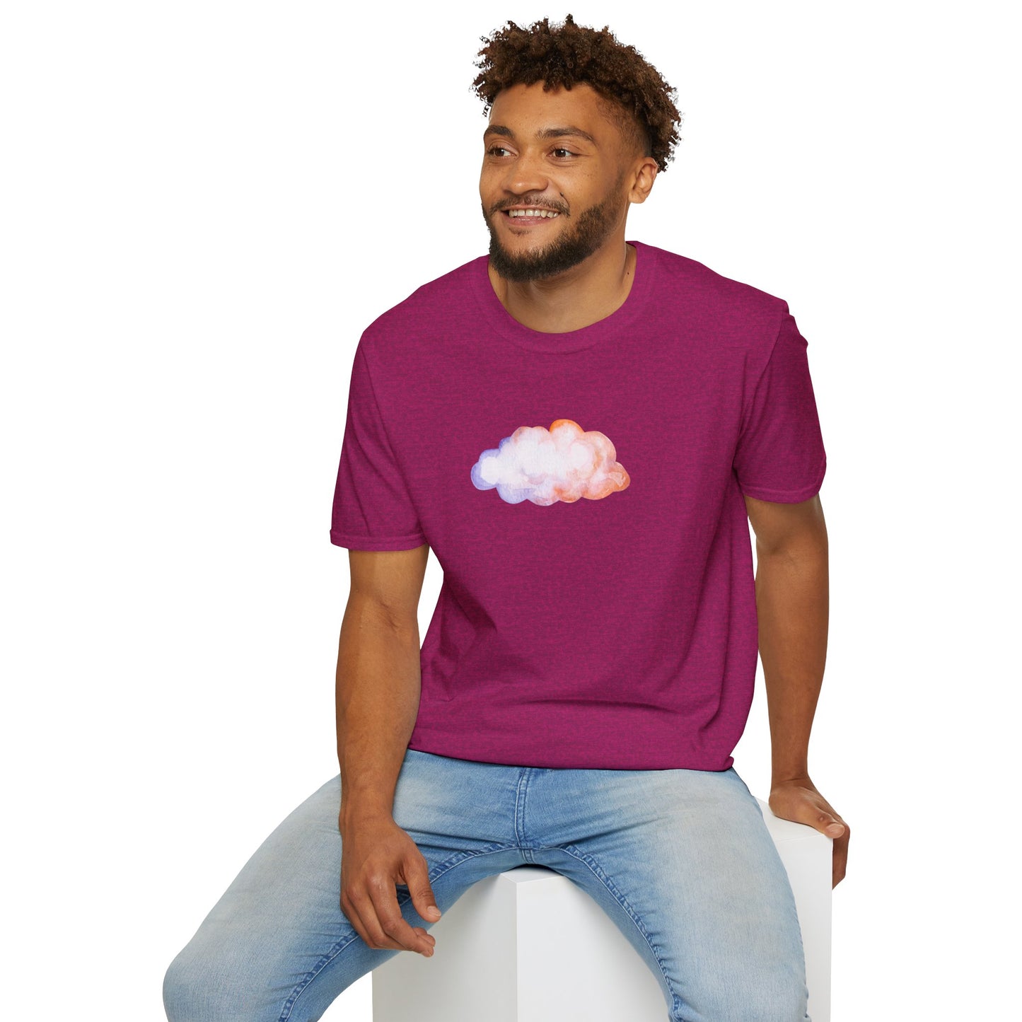 Happy Cloud Unisex Softstyle T-Shirt