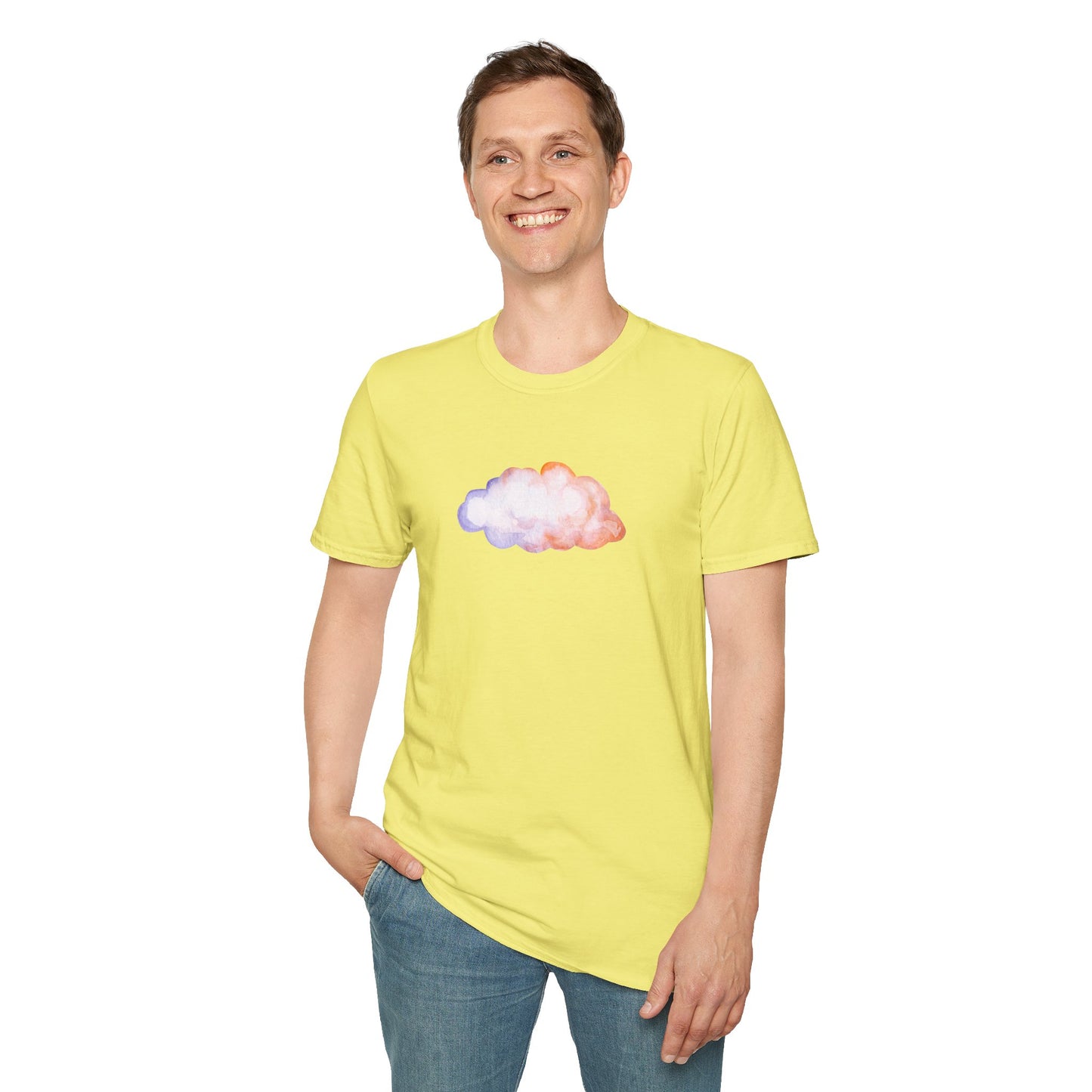 Happy Cloud Unisex Softstyle T-Shirt
