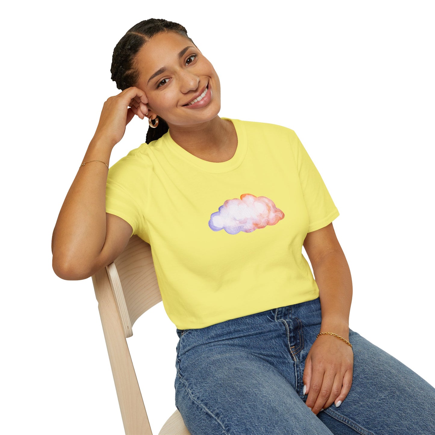Happy Cloud Unisex Softstyle T-Shirt