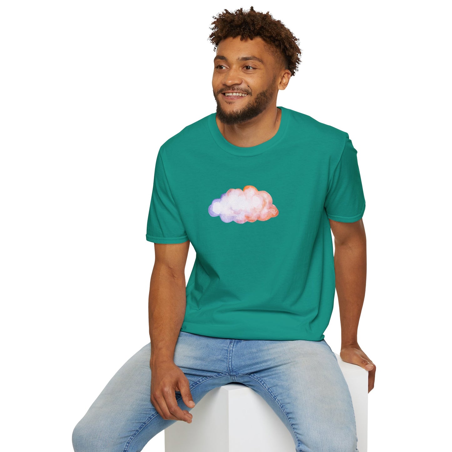 Happy Cloud Unisex Softstyle T-Shirt