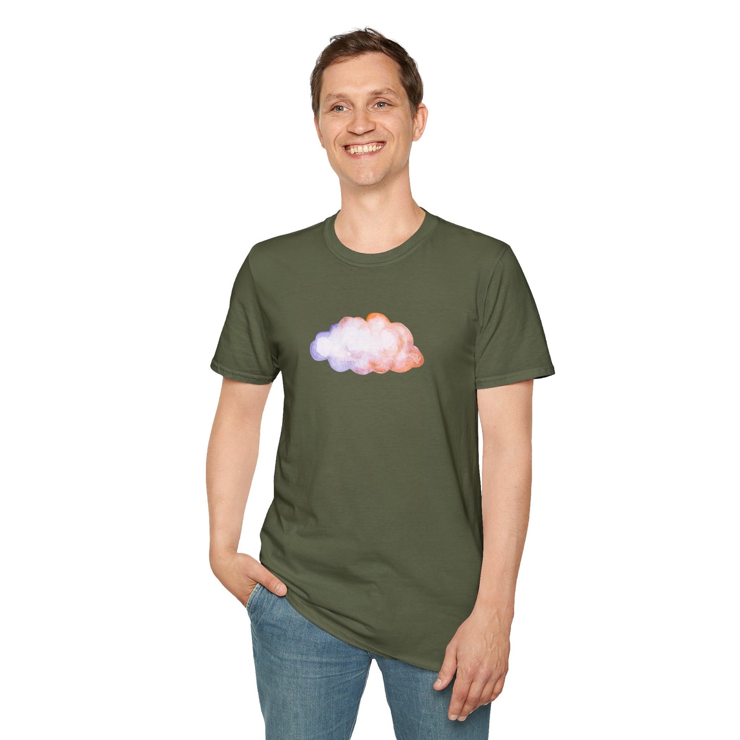 Happy Cloud Unisex Softstyle T-Shirt