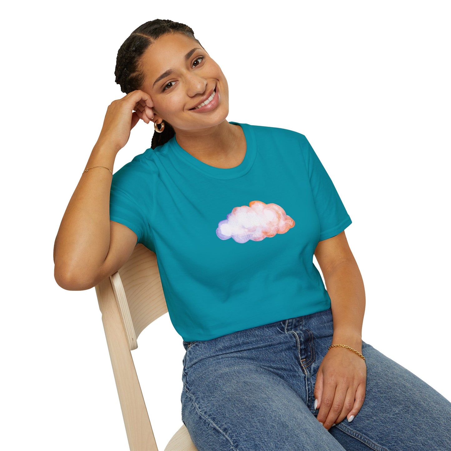 Happy Cloud Unisex Softstyle T-Shirt