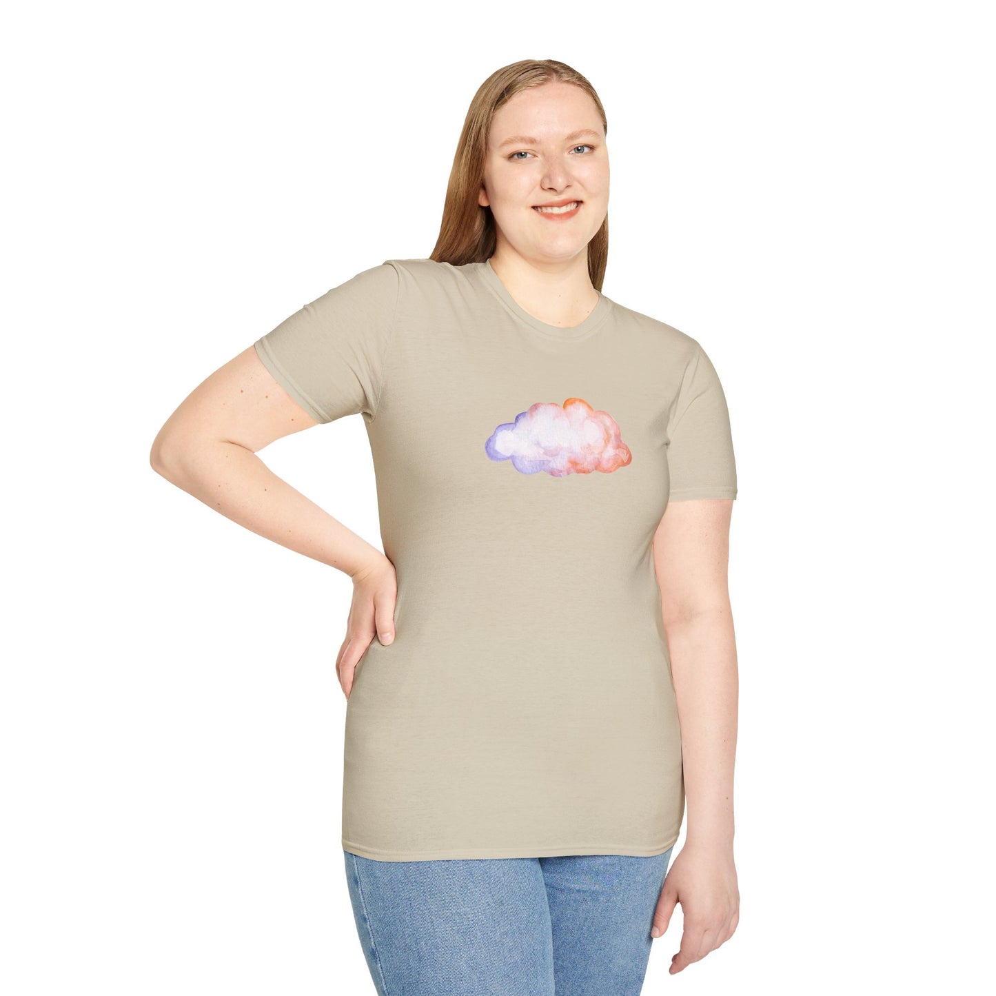 Happy Cloud Unisex Softstyle T-Shirt