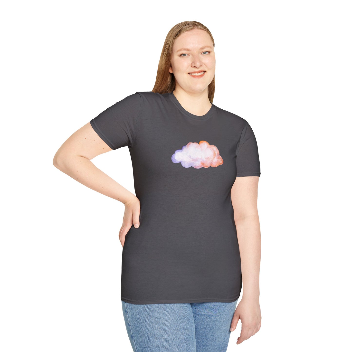Happy Cloud Unisex Softstyle T-Shirt