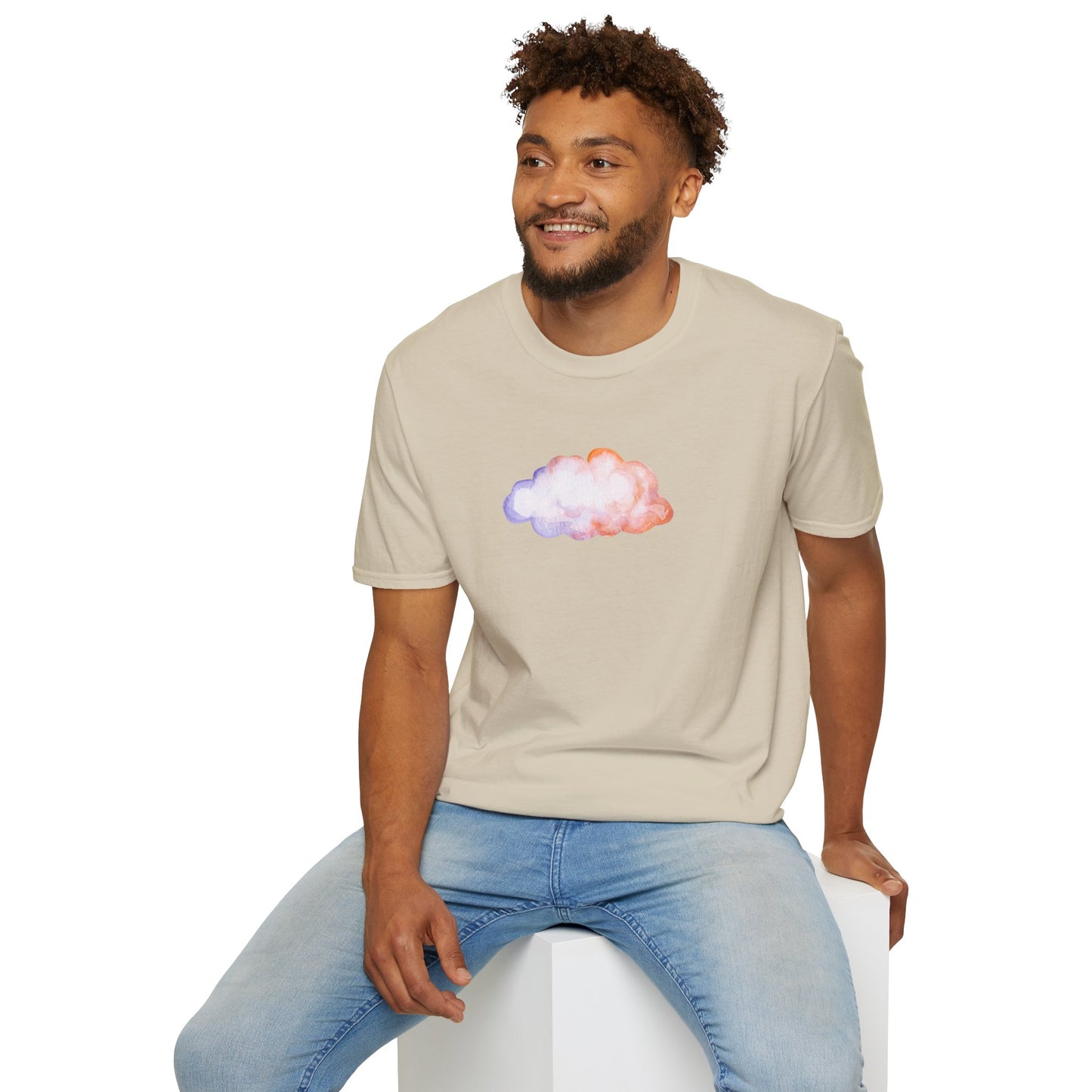 Happy Cloud Unisex Softstyle T-Shirt